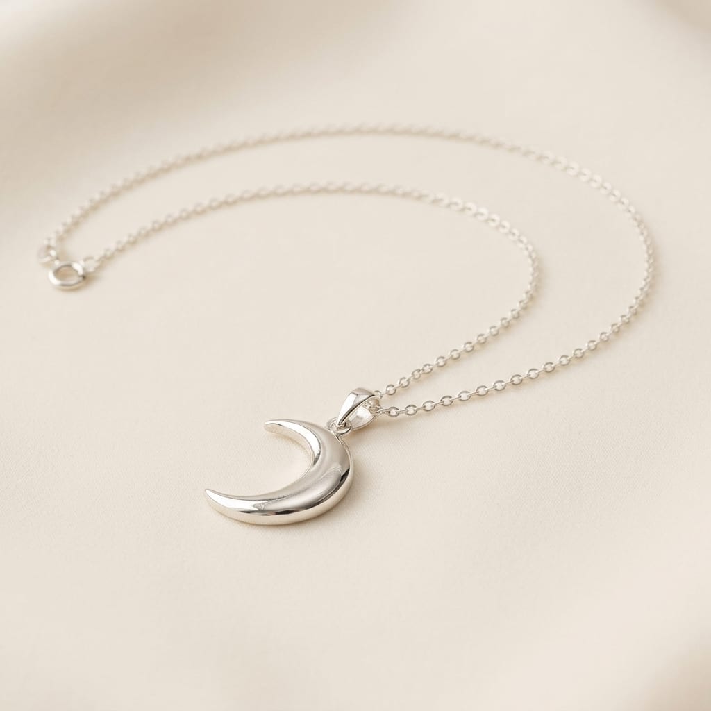 Ira Moon Pendant sterling silver necklace